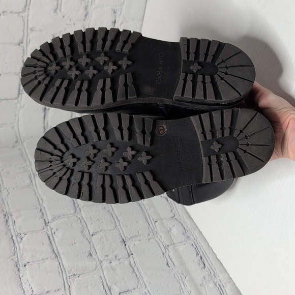 Vince Camuto Repla Black Leather Lace Up Moto Combat Boots - Picture 7 of 8